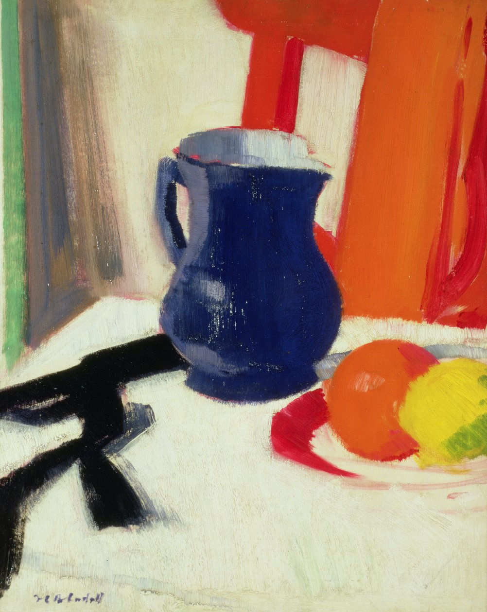 Blå og oransje av Francis Campbell Boileau Cadell
