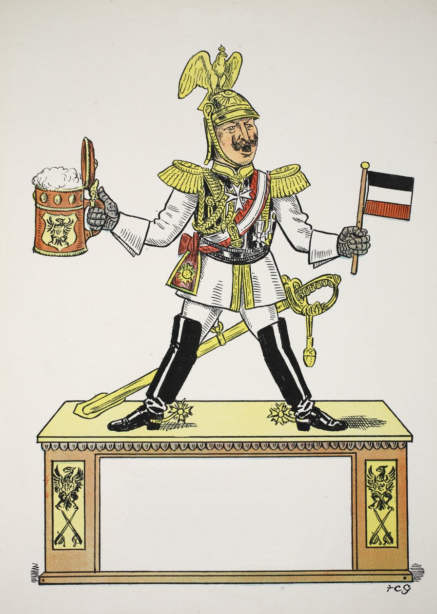 The Top G, illustrasjon fra The Struwwelpeter Alphabet, vers av Harold Begbie (1871–1929) av Francis Carruthers Gould