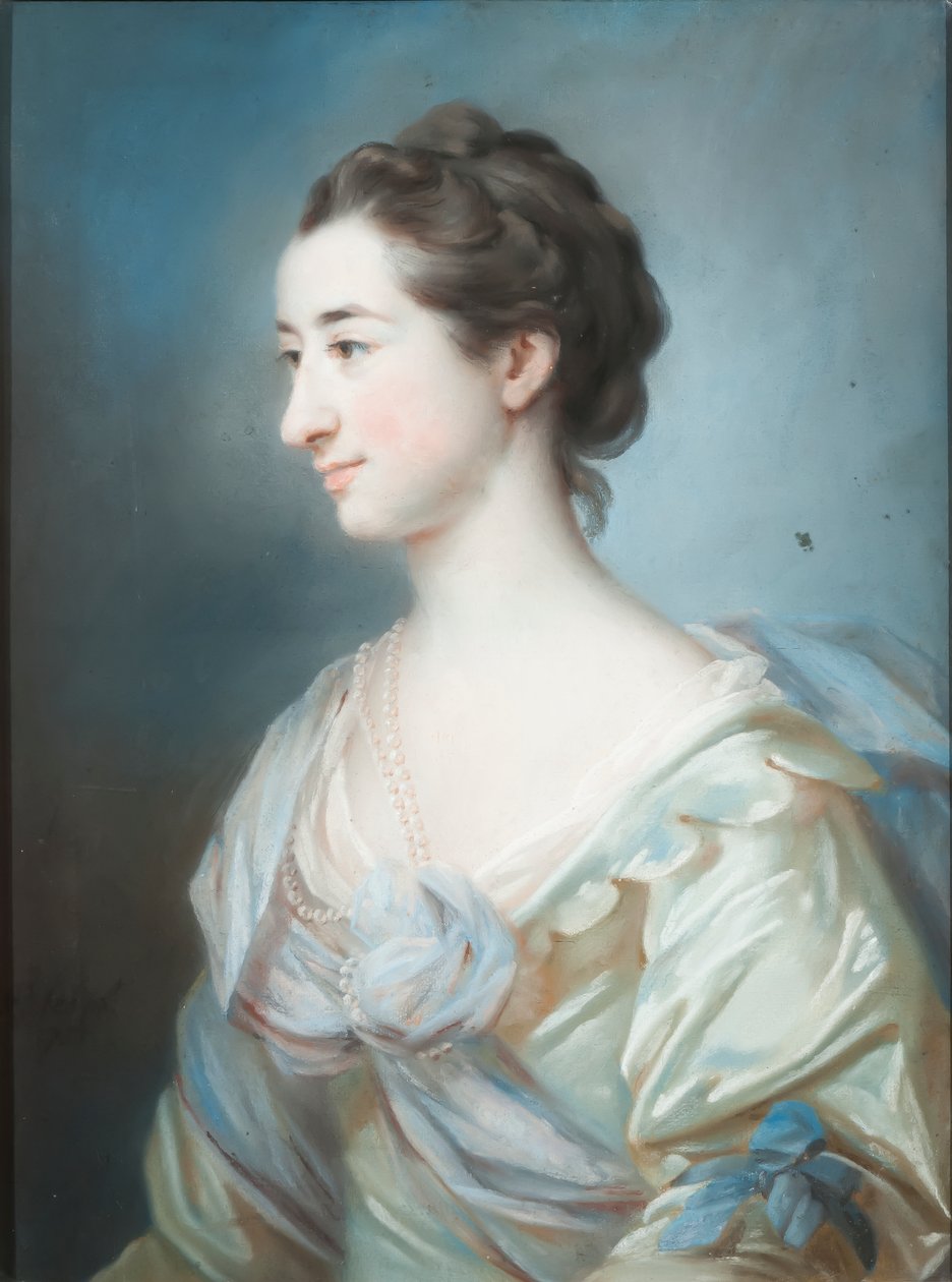 Portrett av Elizabeth Thornton, 1755 (pastell på papir) av Francis Cotes
