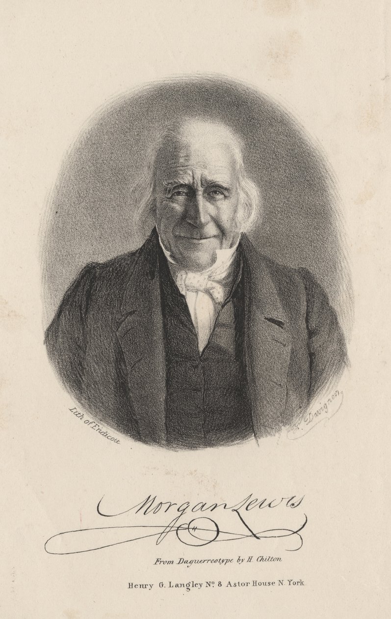 Morgan Lewis, litho av Endicott, 1844 av Francis D