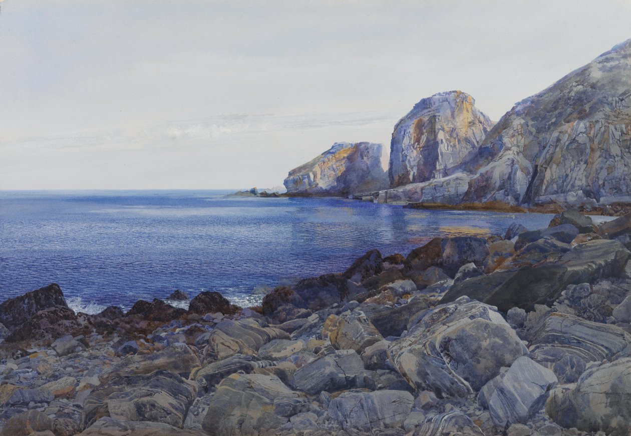 Tidlig kveld på kysten av mørket (cw på papir) av Francis Emeric de St. Dalmas