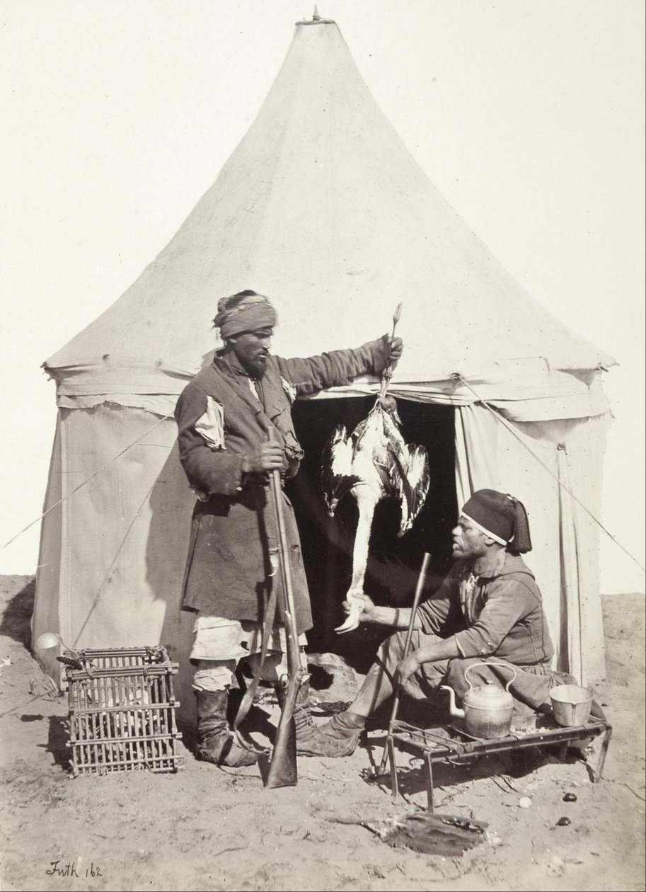 Arab Sportsman and Cook av Francis Frith
