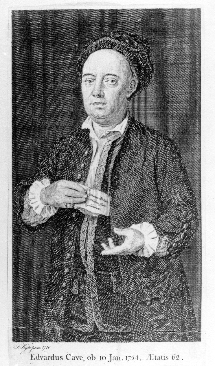 Edward Cave, trykt 1754 av Francis Kyte