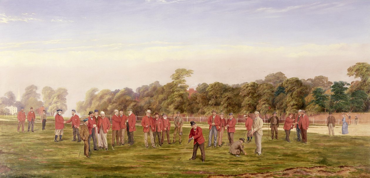 Golf på Blackheath, 1875 av Francis Powell