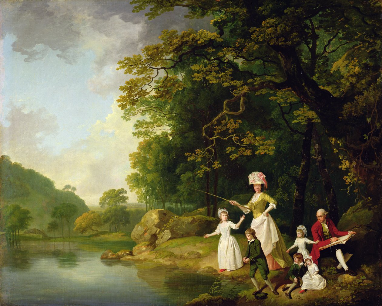 George og Mary Browne med sine fem eldste barn, ca. 17734 av Francis Wheatley