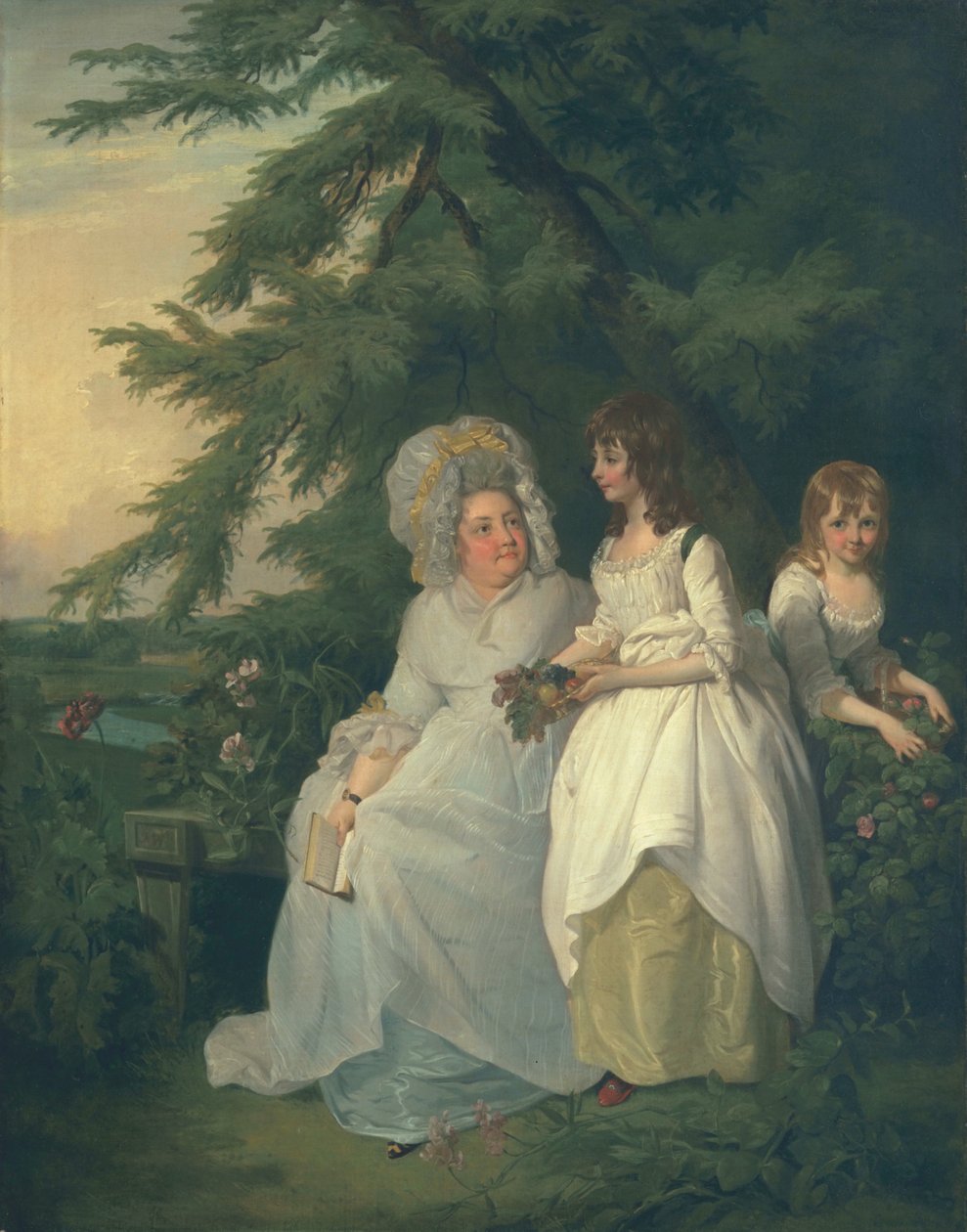 Mary Margaret Wood og to av døtrene hennes, 1787 av Francis Wheatley