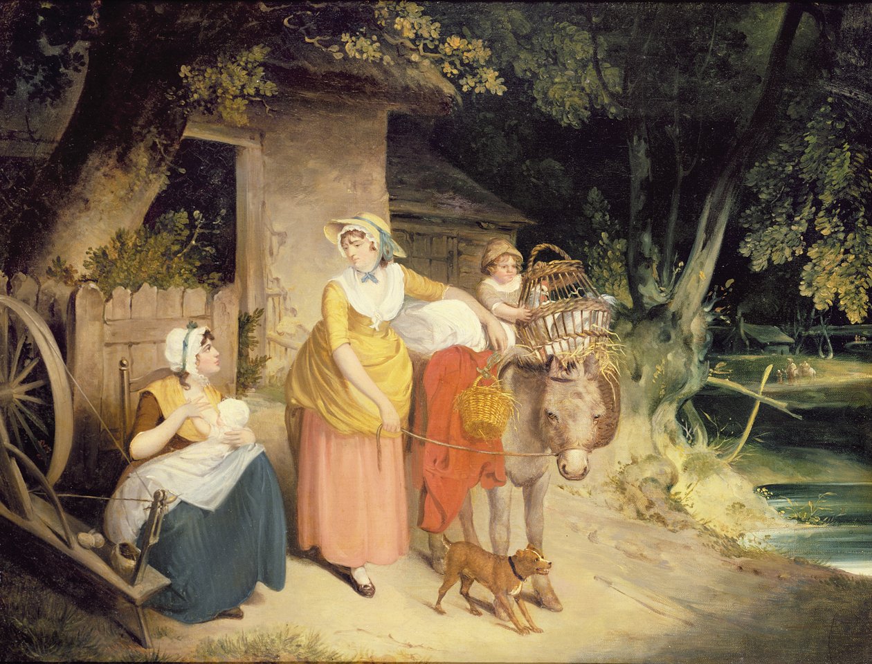 Utenfor hyttedøren av Francis Wheatley