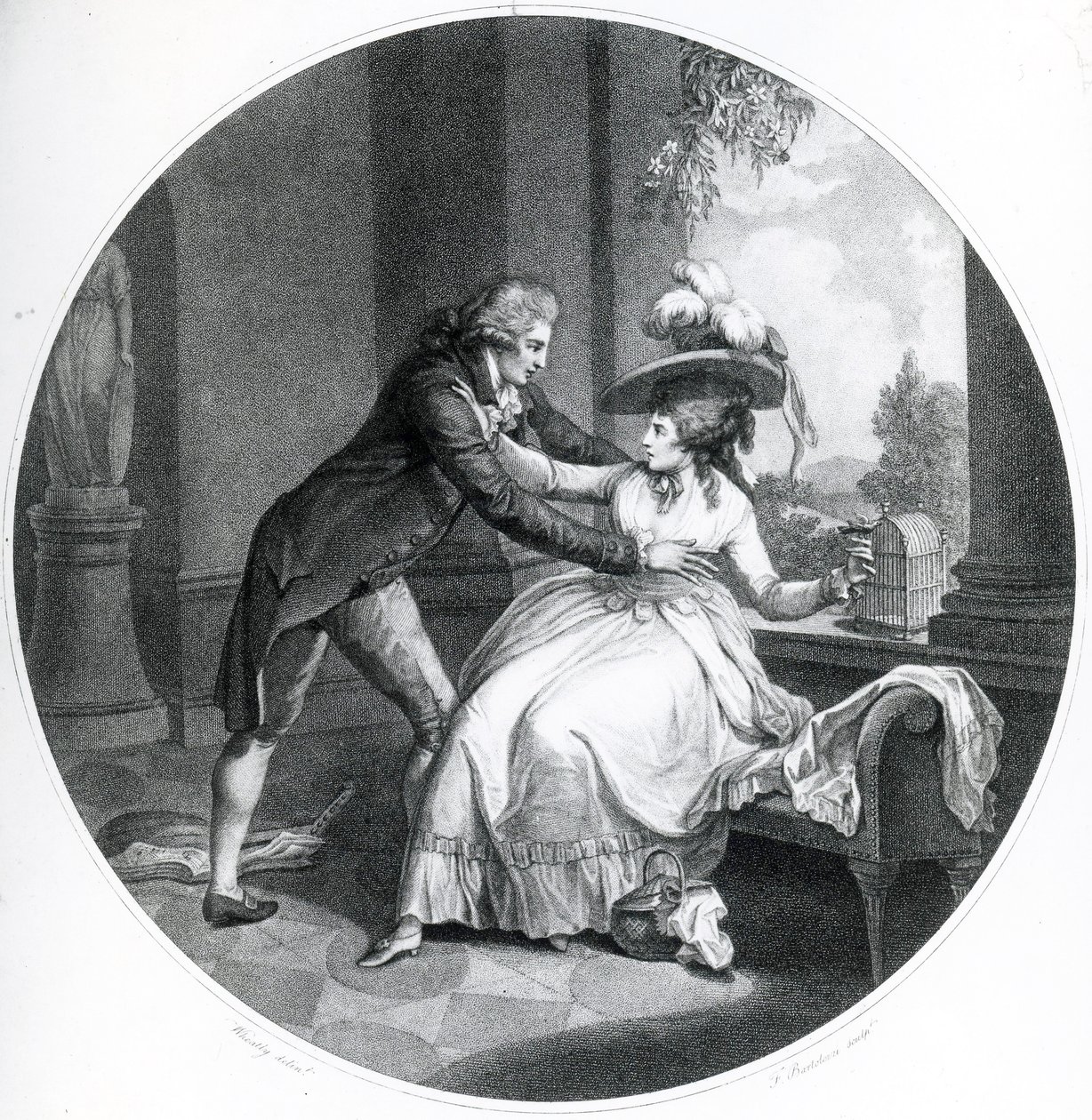 Gullfinken, 1789 av Francis Wheatley