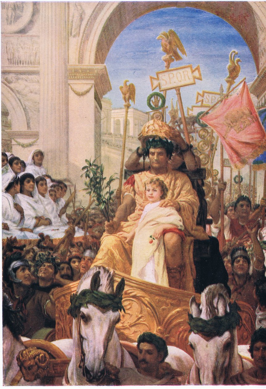 A Roman Triumph, fra The Gresham Publishing Company Ltd, 1920 av Francis William Topham
