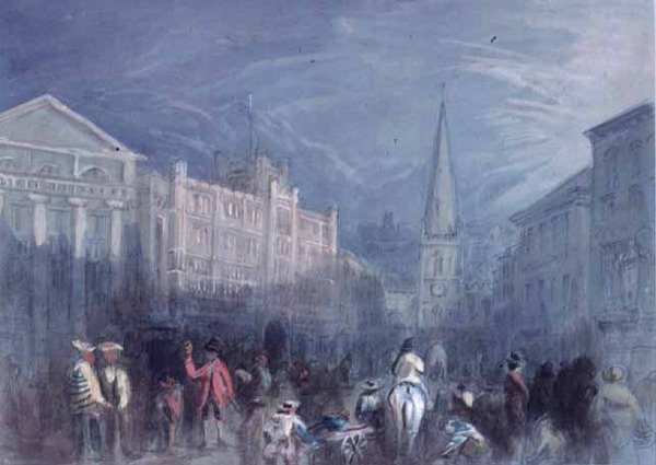 Utsikt over Broad Street, Bristol av Francis Abel William Taylor Armstrong