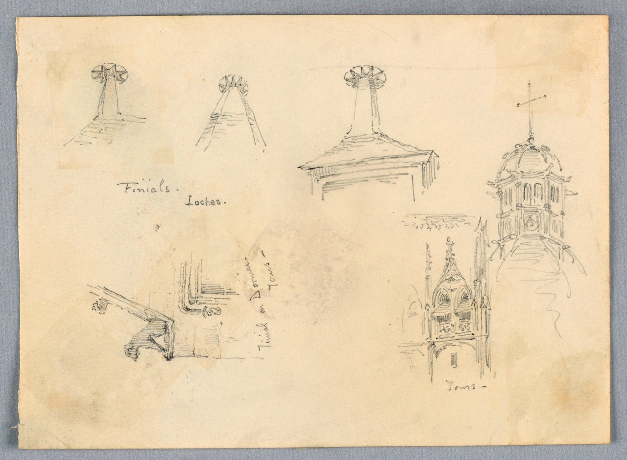 Arkitektoniske skisser, innsjøer og turer av Francis Augustus Lathrop