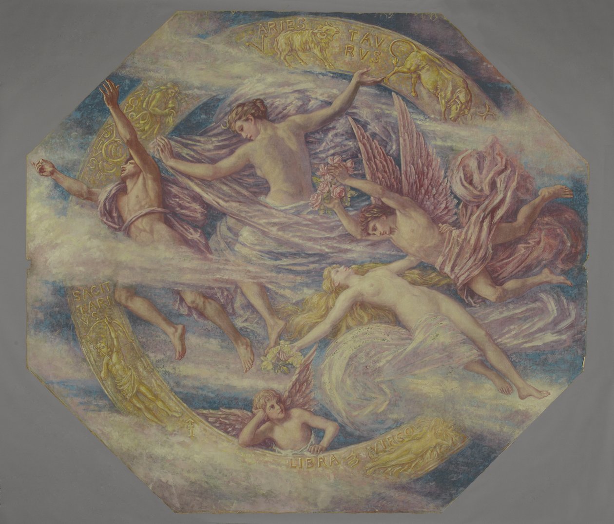 Diana og hennes ledsagere blant konstellasjonene, ca. 1894 av Francis Augustus Lathrop