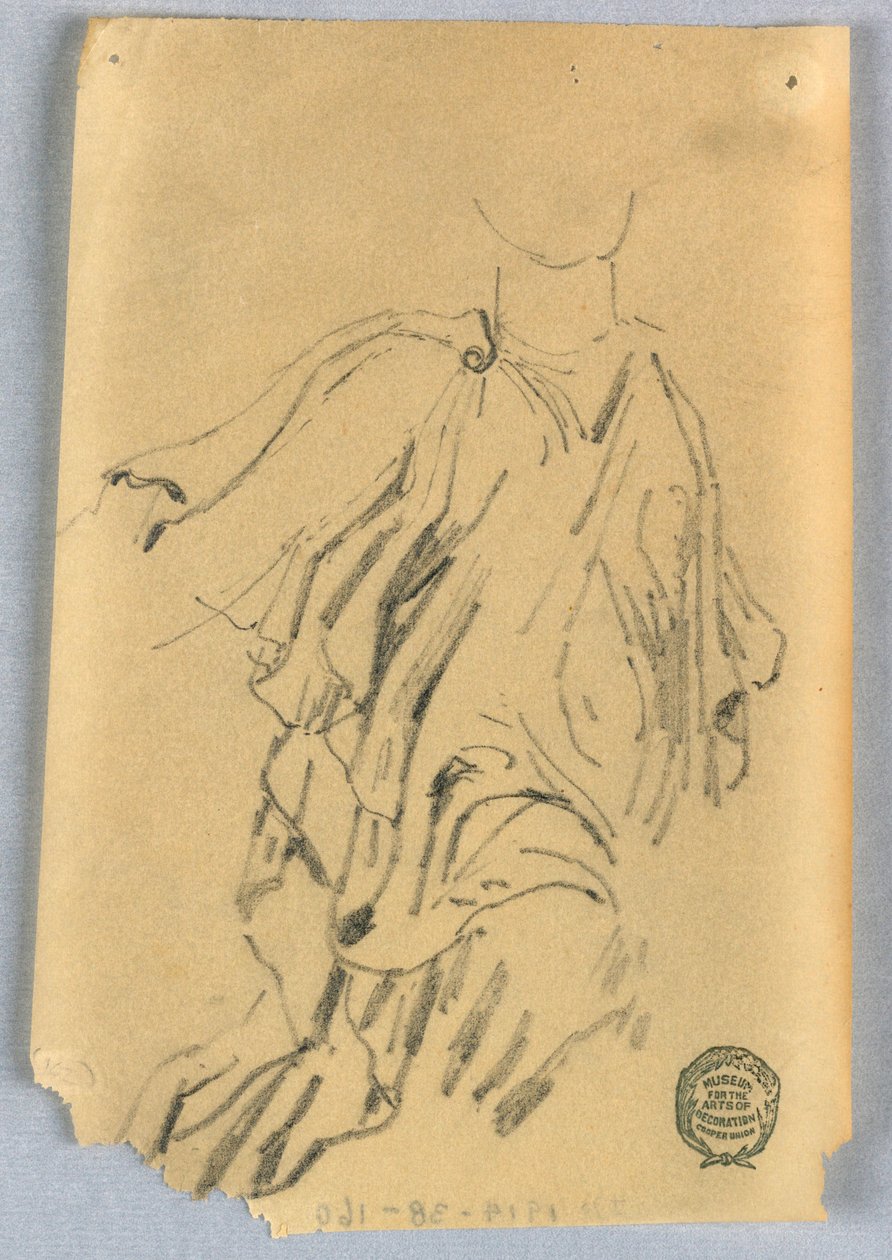 Draperistudie av Francis Augustus Lathrop