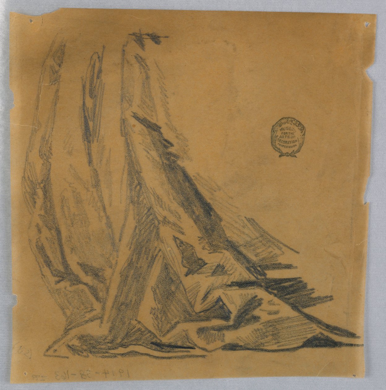 Draperistudie av Francis Augustus Lathrop