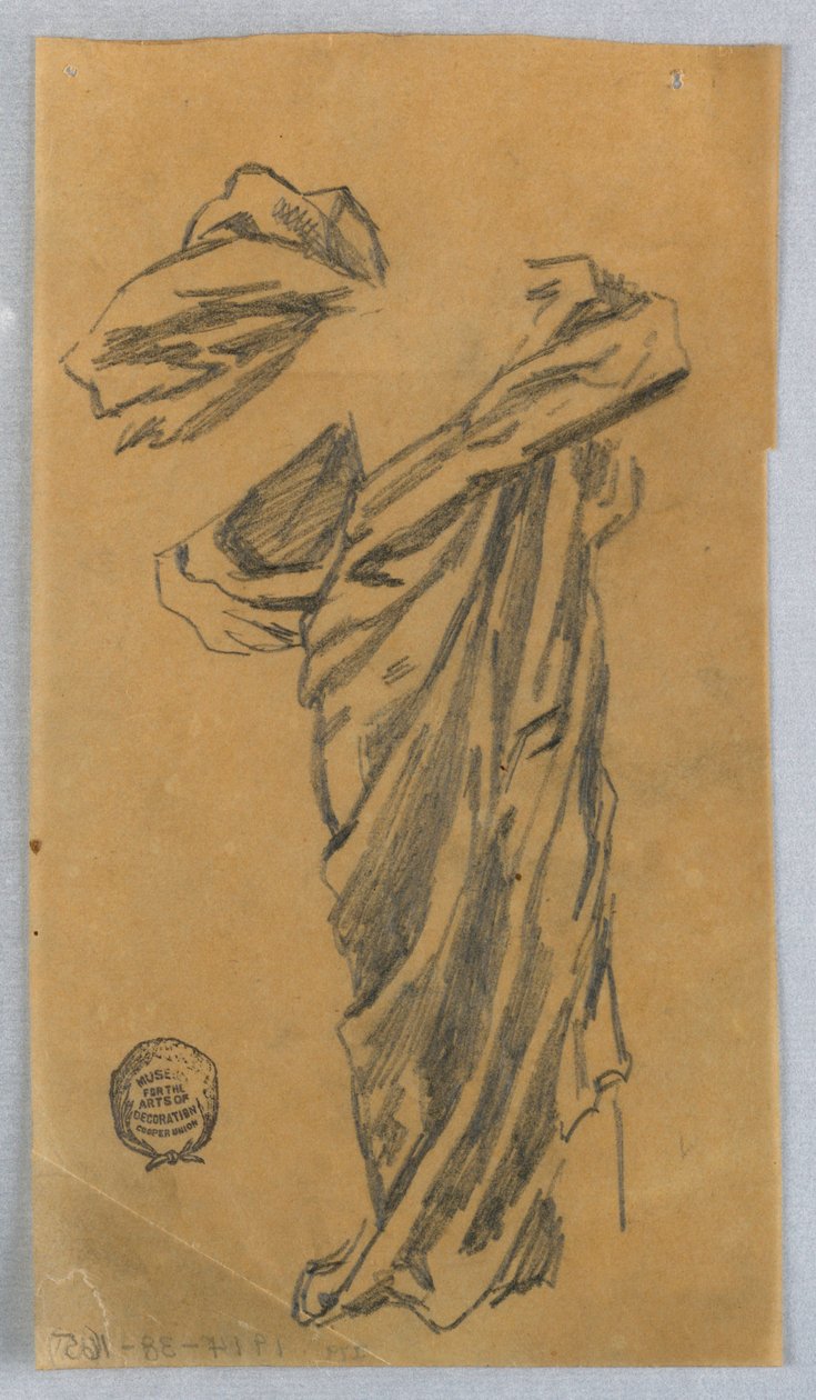 Draperistudie av Francis Augustus Lathrop