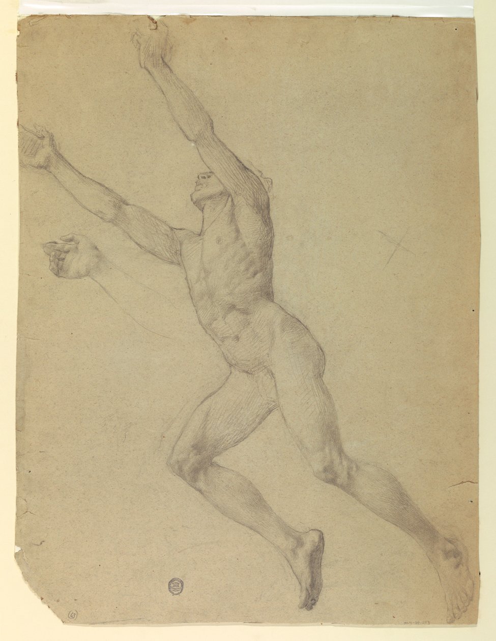 Figurstudie for Diana og hennes ledsagere blant konstellasjonene av Francis Augustus Lathrop