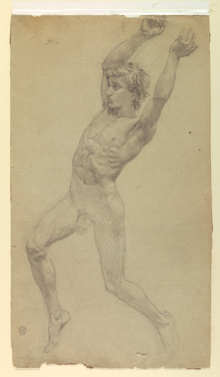 Figurstudie for Diana og hennes ledsagere blant konstellasjonene av Francis Augustus Lathrop
