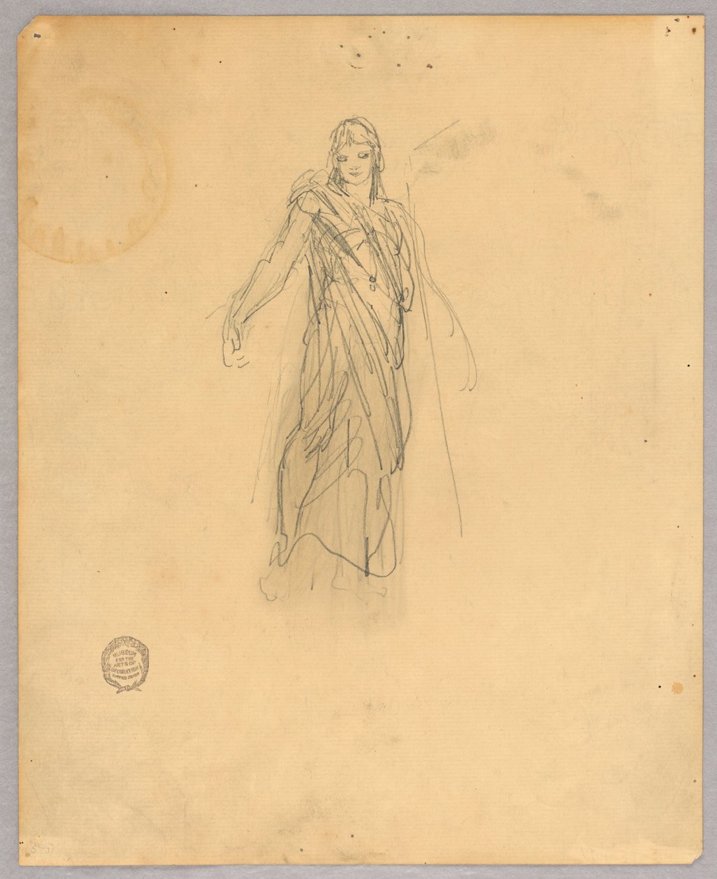 Skisse for Sentralfigur i Himmelfart av Francis Augustus Lathrop