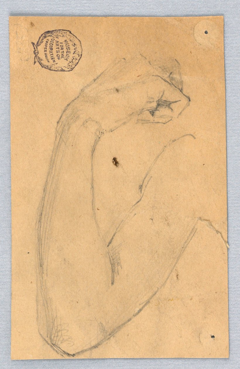 Skisse av høyre arm av Francis Augustus Lathrop