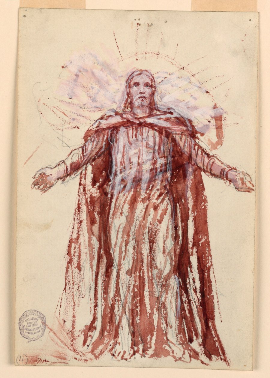Study for Christ, Chancel of St. Bartholomew, New York av Francis Augustus Lathrop