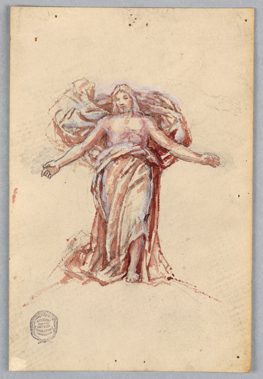 Study for Christ, Chancel of St. Bartholomew, New York av Francis Augustus Lathrop