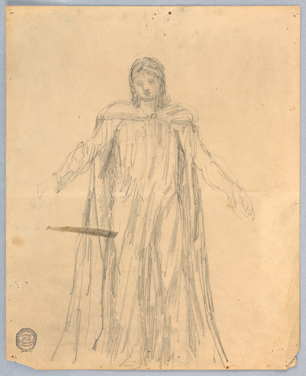 Study for Christ, Chancel of St. Bartholomew, New York av Francis Augustus Lathrop