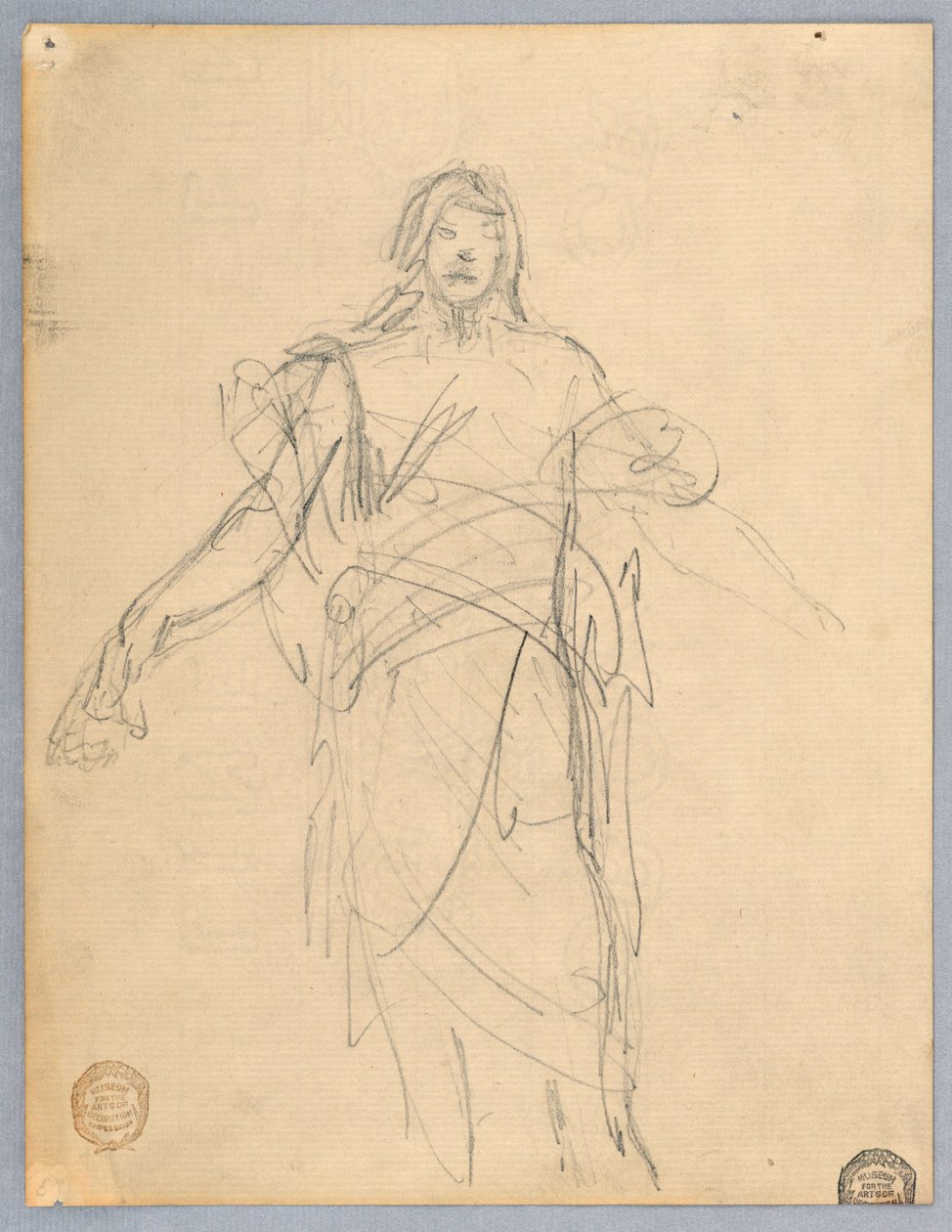 Study for Christ, Chancel of St. Bartholomew, New York av Francis Augustus Lathrop