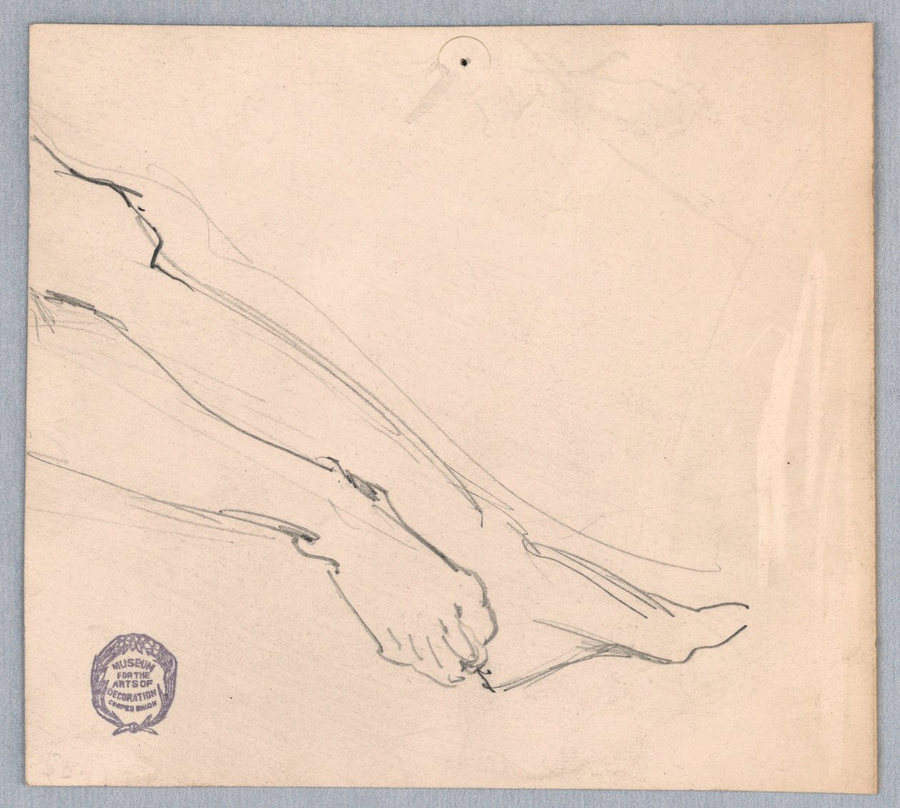 Studie for "Diana og hennes ledsagere blant konstellasjonene" av Francis Augustus Lathrop