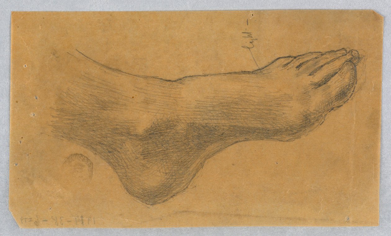 Studie for "Diana og hennes ledsagere blant konstellasjonene" av Francis Augustus Lathrop