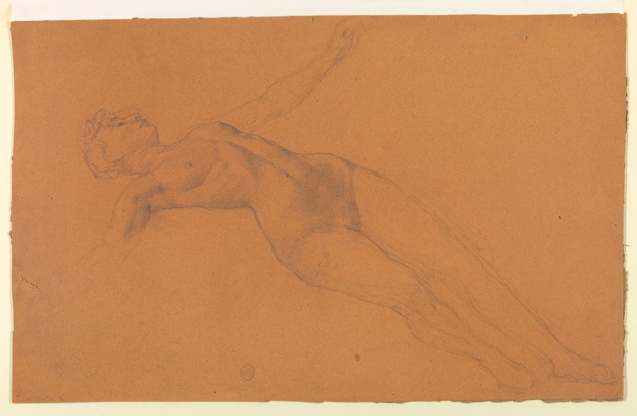 Studie for "Diana og hennes ledsagere blant konstellasjonene" av Francis Augustus Lathrop