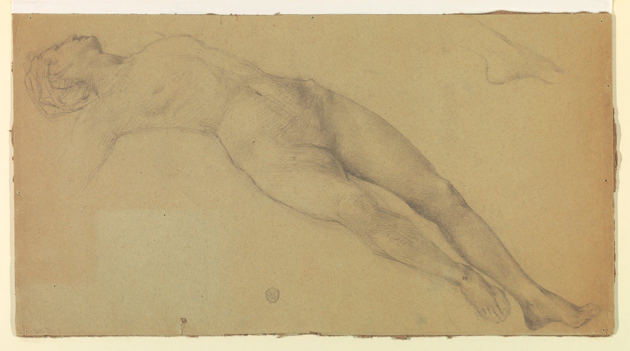 Studie for "Diana og hennes ledsagere blant konstellasjonene" av Francis Augustus Lathrop