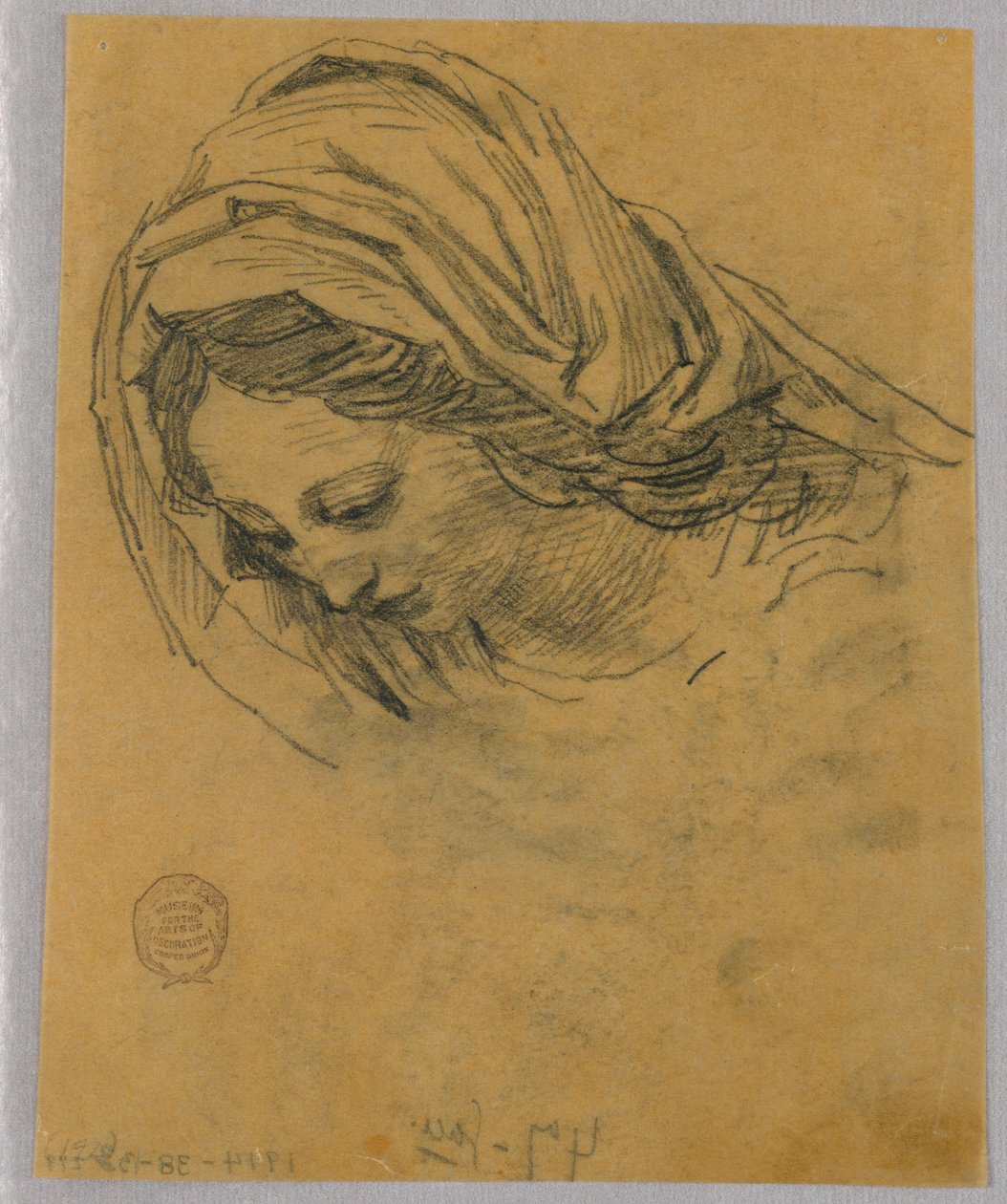 Studie for leder av Madonnaen av Francis Augustus Lathrop