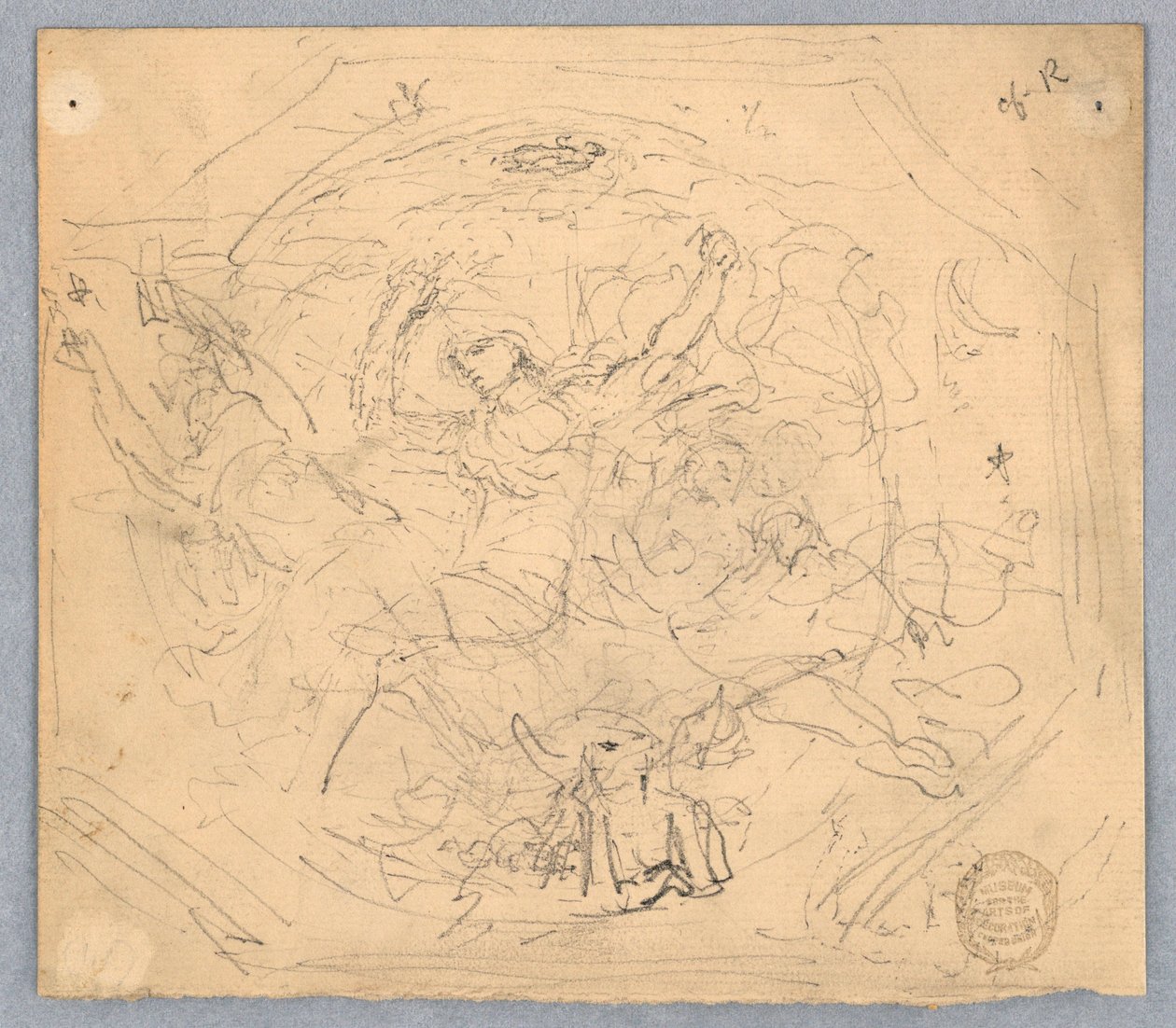 Studie for "Zodiac" av Francis Augustus Lathrop