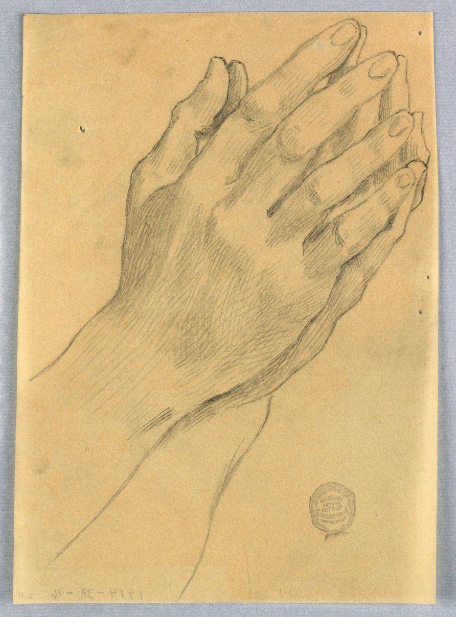 Studie av hender av Francis Augustus Lathrop