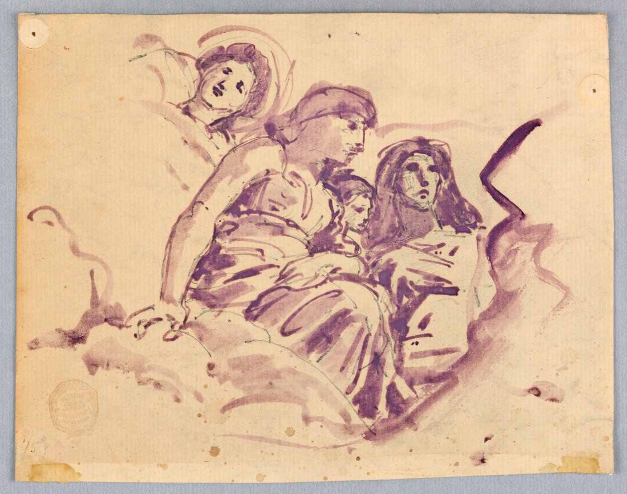 Studie av himmelske figurer av Francis Augustus Lathrop