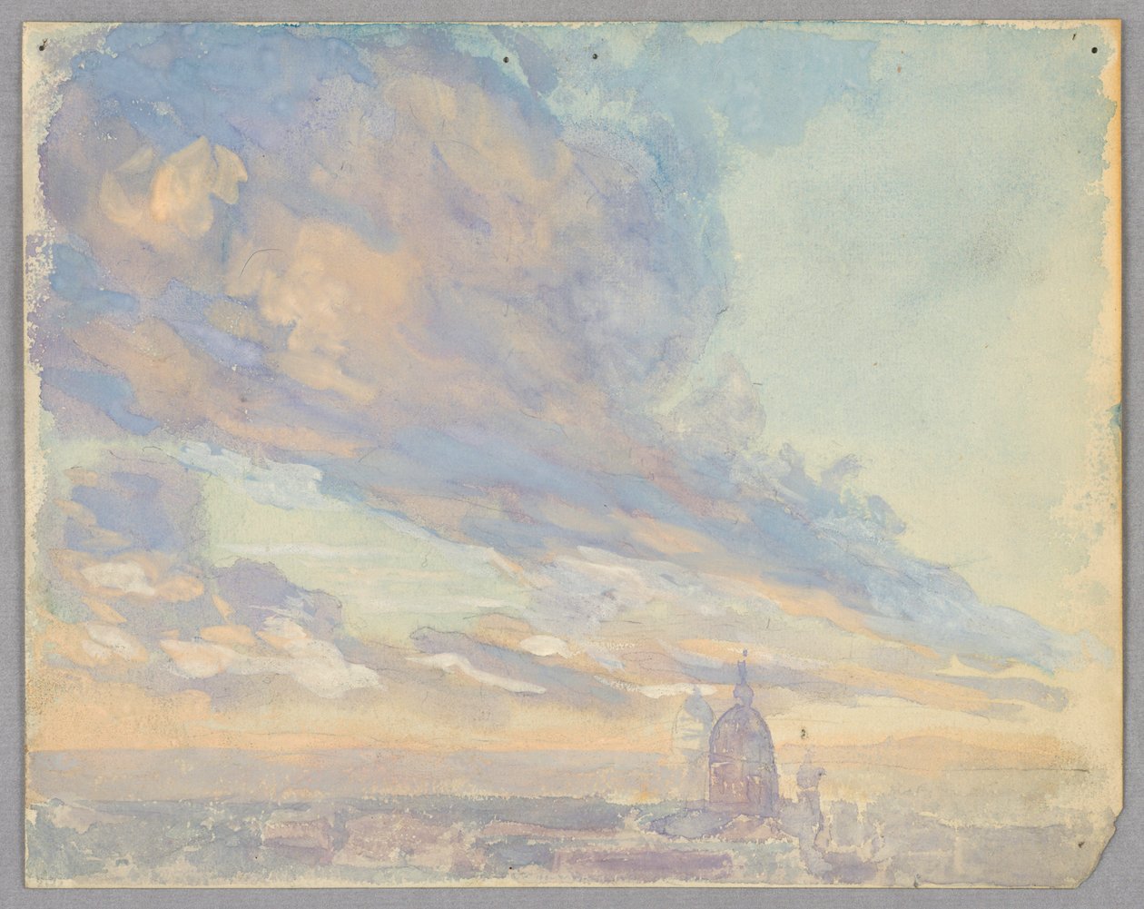 Studie av skyer, Roma, Italia av Francis Augustus Lathrop