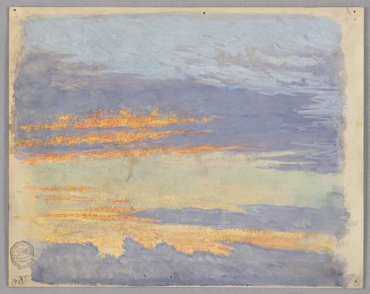 Studie av skyer, Roma, Italia av Francis Augustus Lathrop