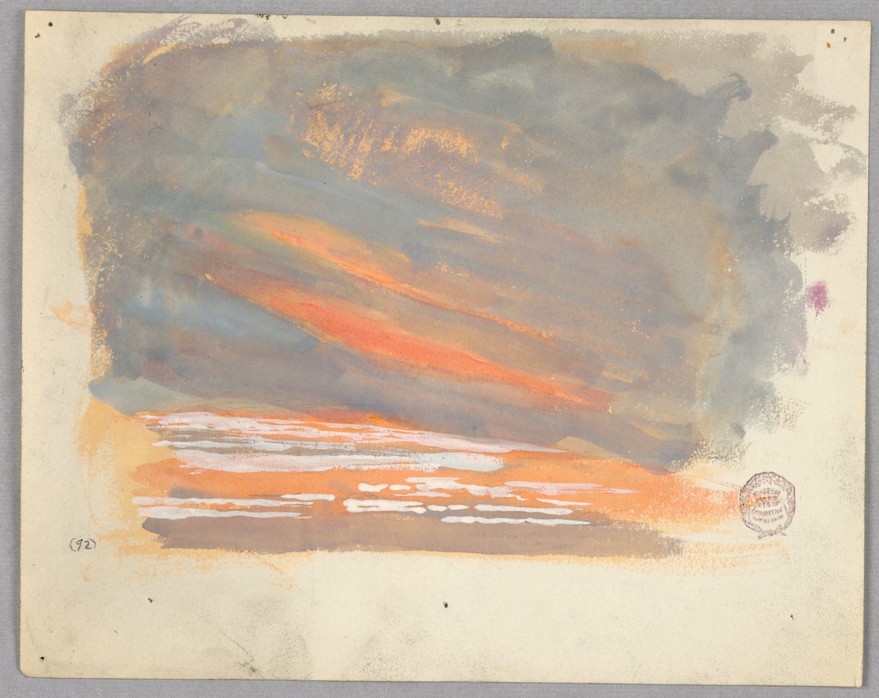 Studie av skyer, Roma, Italia av Francis Augustus Lathrop