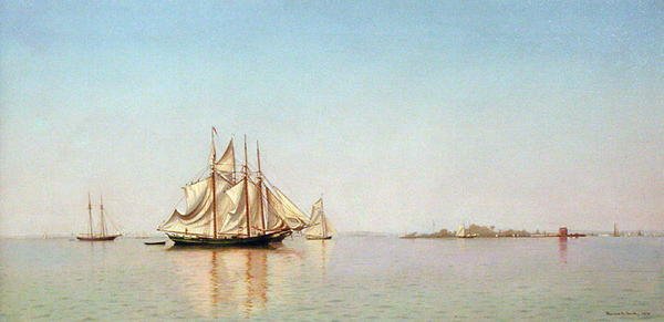 Utenfor City Island, New York av Francis Augustus Silva