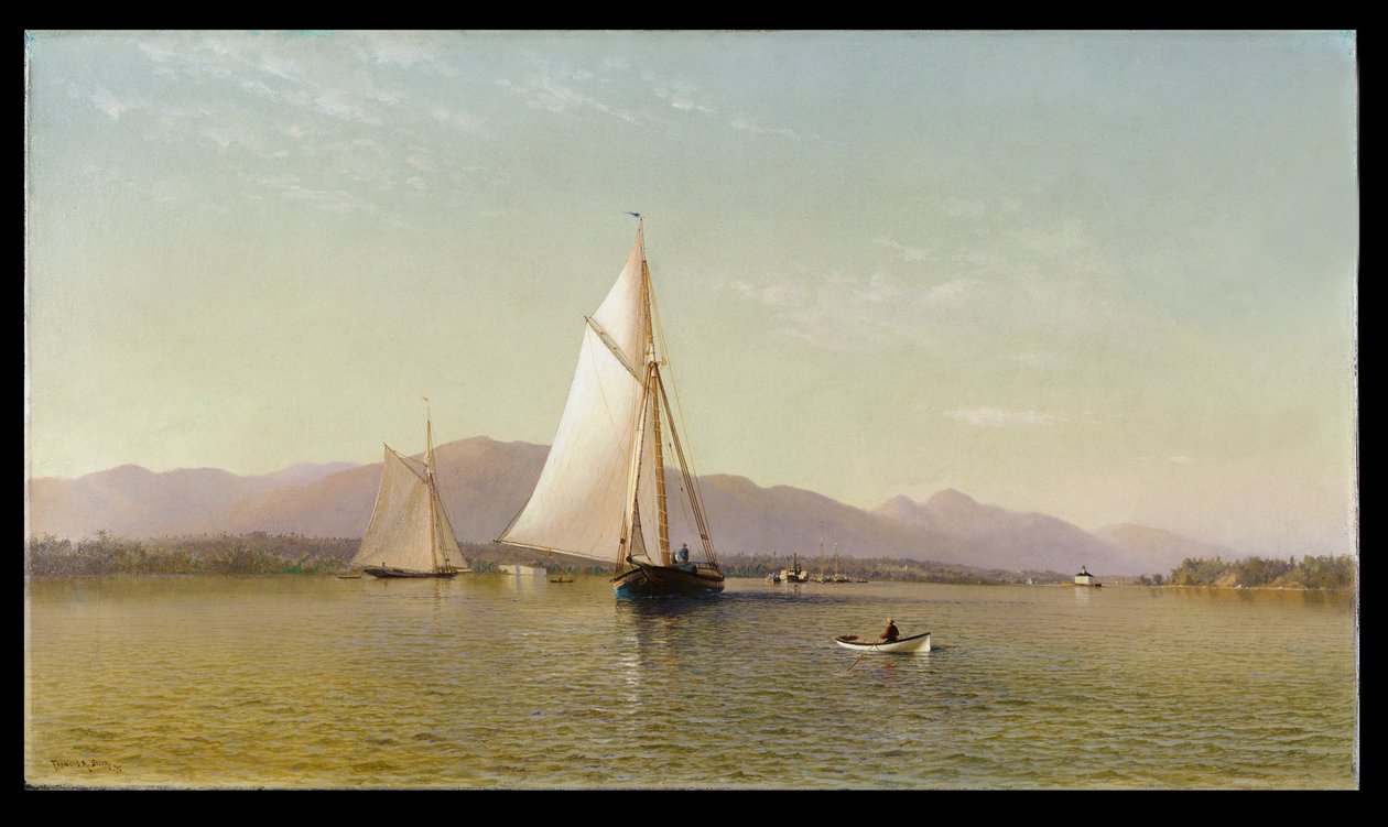 Hudson ved Tappan Zee, 1876 av Francis Augustus Silva