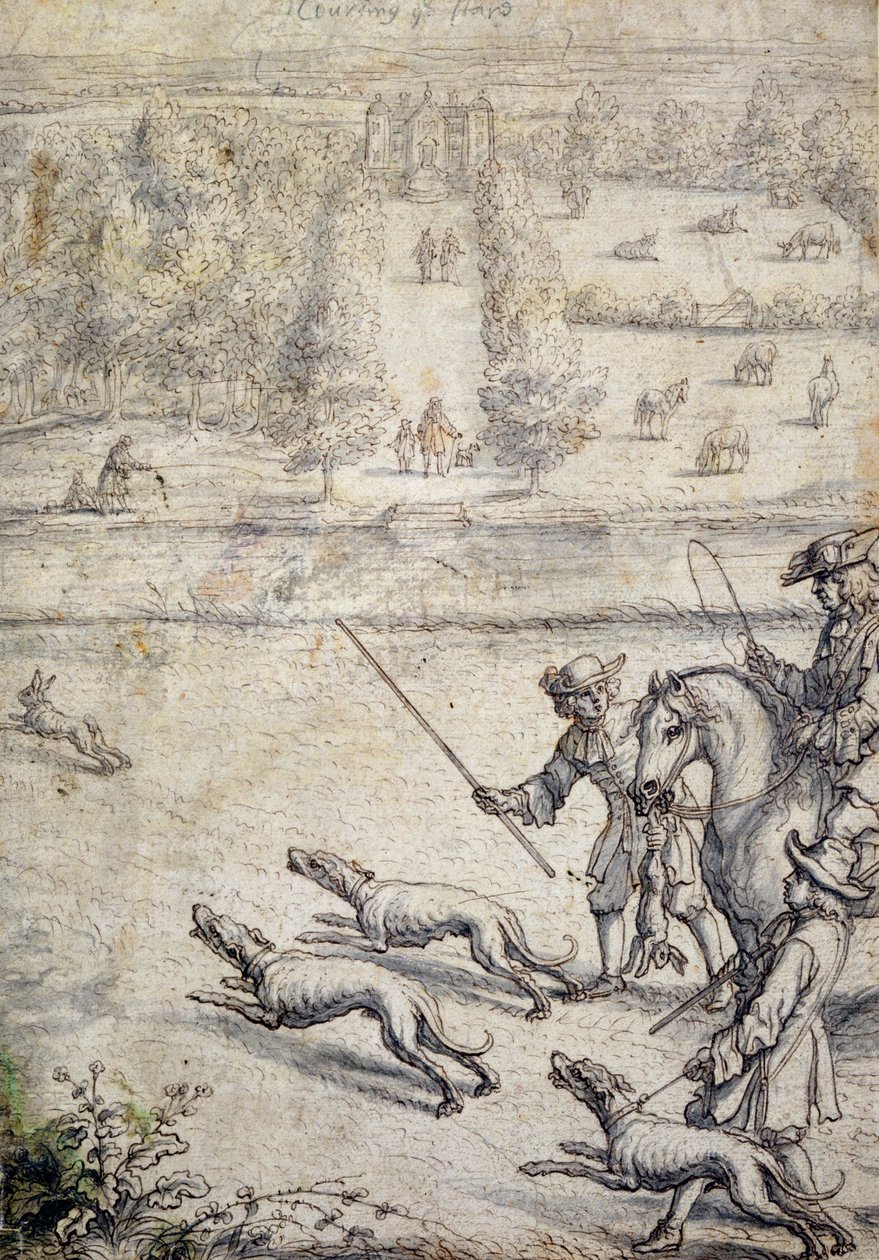 Coursing the Hare, illustrasjon til Richard Blomes pub "The Gentleman