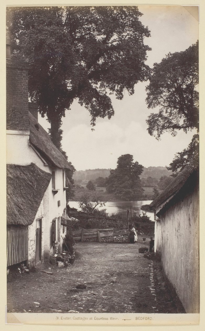 31 Exeter, hytter ved grevinne Weir av Francis Bedford