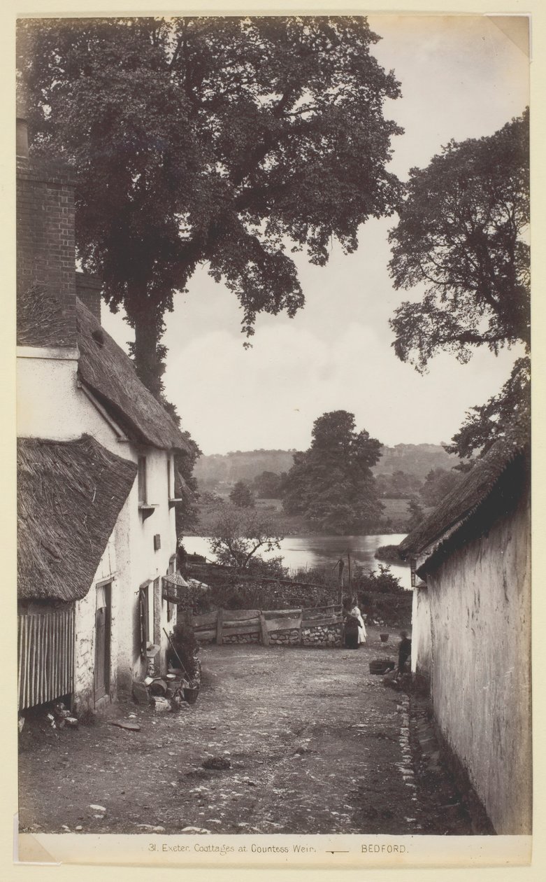 31. Exeter, hytter ved grevinne Weir, 186094. av Francis Bedford