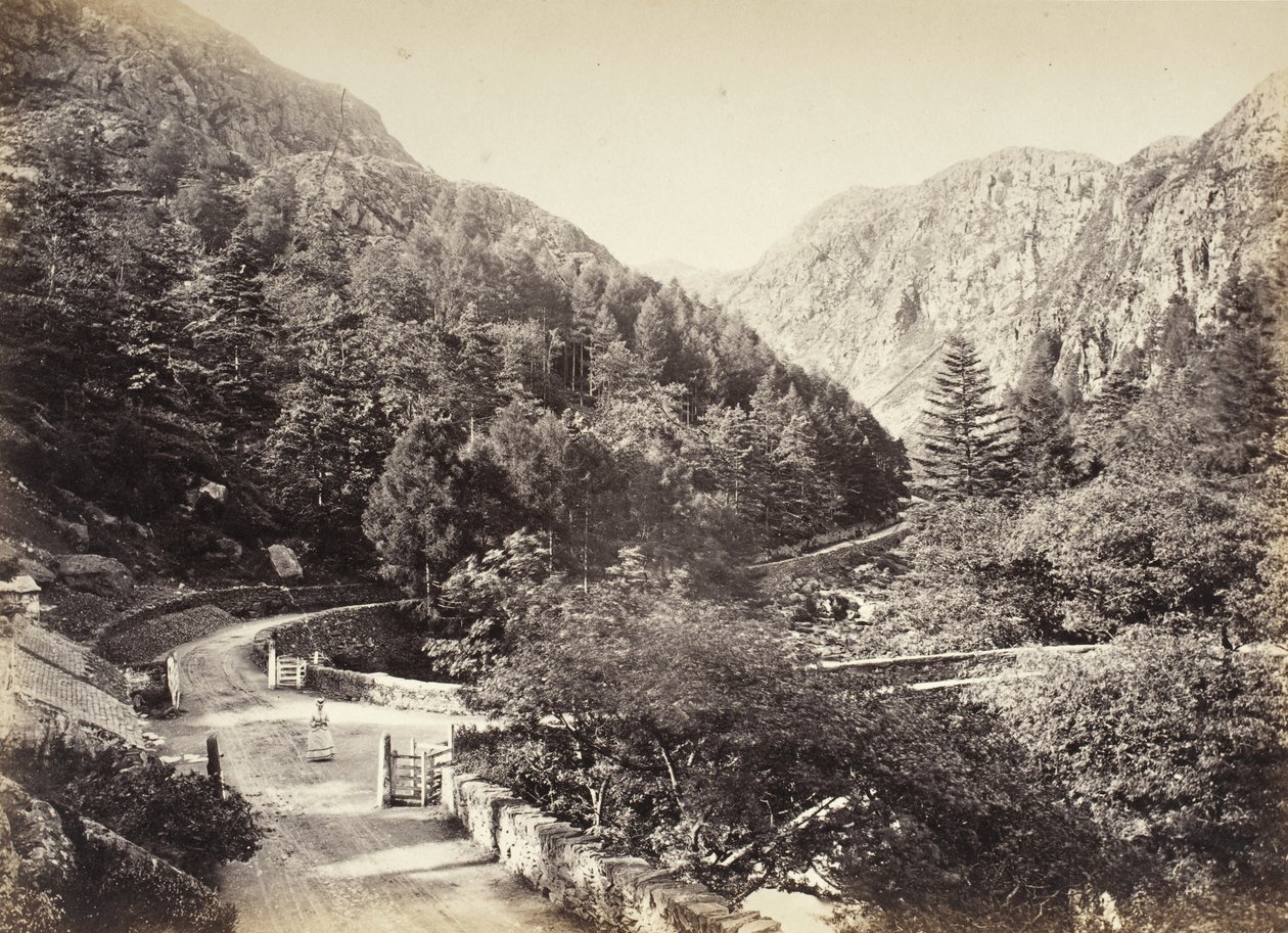 Beddgelert, Aberglaslyn-passet, fra veien (515) av Francis Bedford