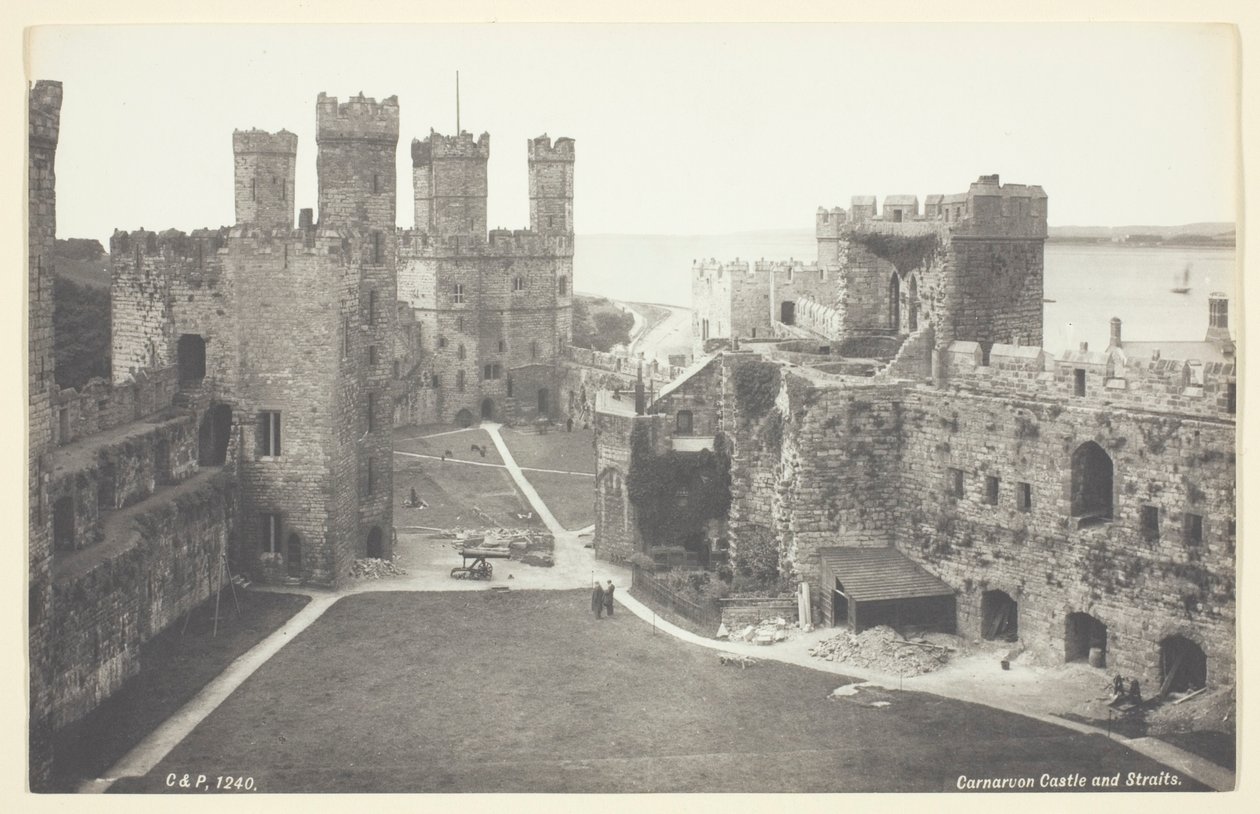 Carnarvon Castle og Straights av Francis Bedford