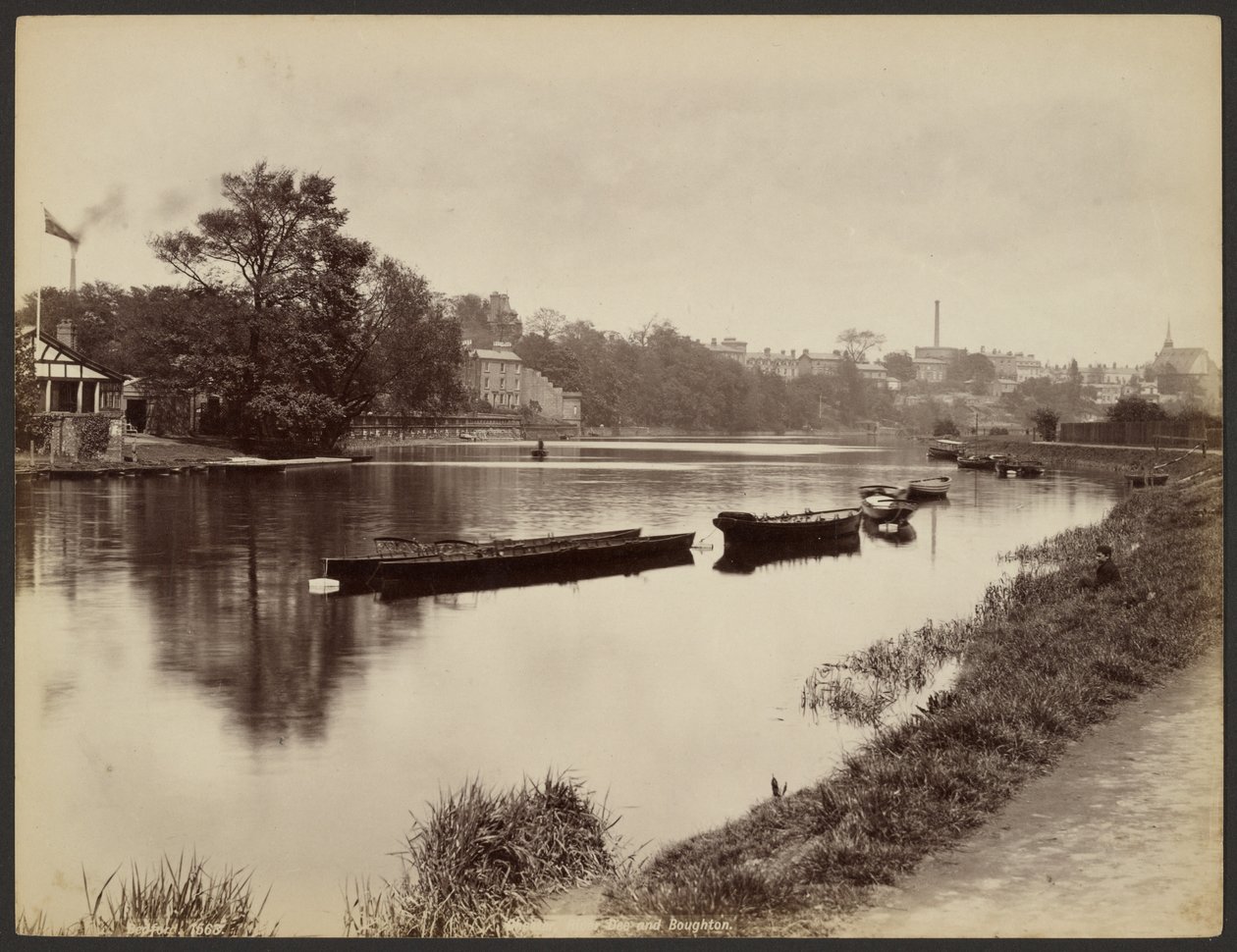 Chester, elven Dee og Boughton av Francis Bedford