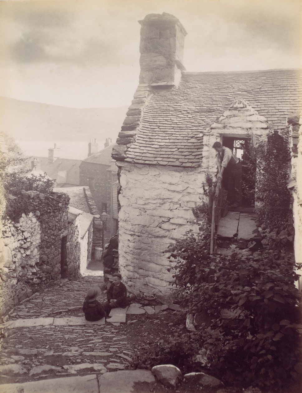 Old Barmouth, 1870-tallet. av Francis Bedford