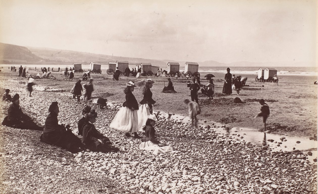 Pensarn Beach, 1860-tallet. av Francis Bedford