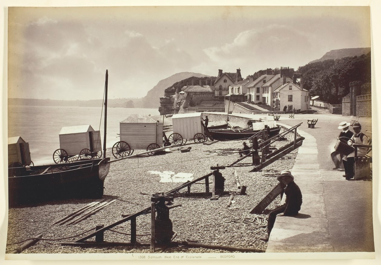 Sidmouth, vest for Esplanade, 186094. av Francis Bedford