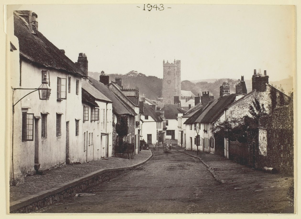 Uten tittel [hytter med stråtak og kirke], 186094. av Francis Bedford